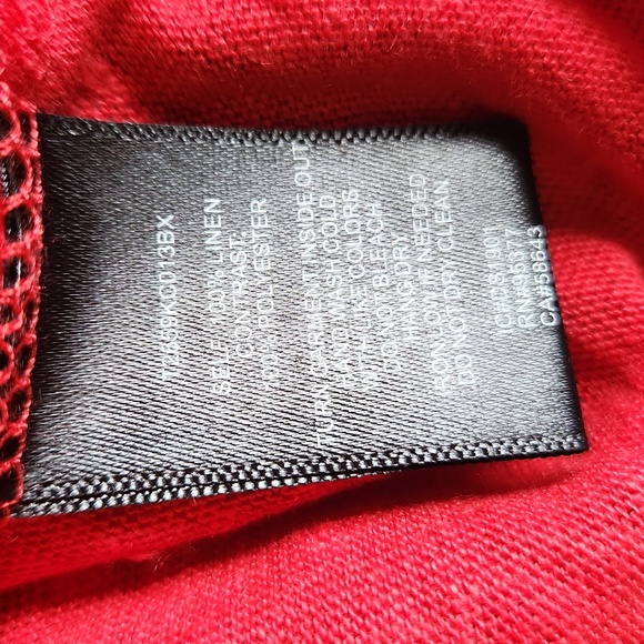 Sanctuary bright red linen tee, size XS - Picture 7 of 9